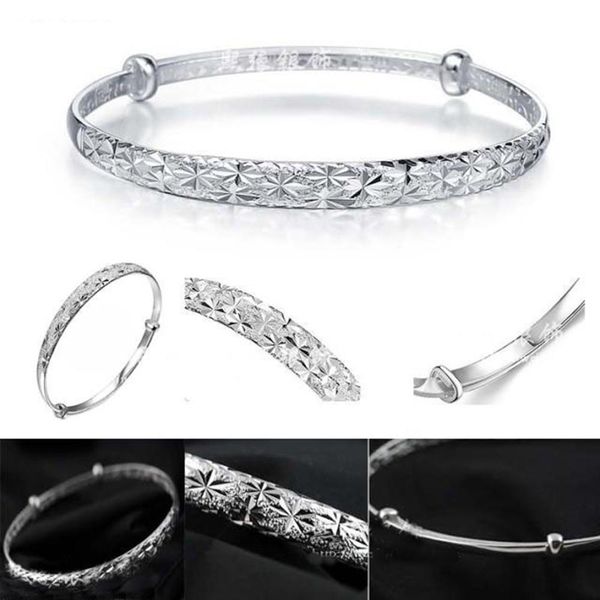 new gypsophila silver color adjustable bangles for women jewelry bangle chain bracelet solid crystal cuff charm bracelets gift, Black
new gypsophila silver color adjustable bangles for women jewelry bangle chain bracelet solid crystal cuff charm bracelets gift, Black
