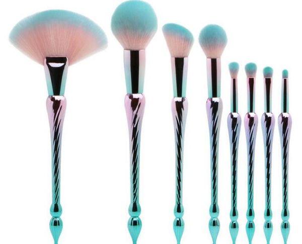 new cool 8pcs/set makeup brush spiral tower mermaid brush diamond handle makeup brush beauty makeup tool with bag 24 sets dhl free
new cool 8pcs/set makeup brush spiral tower mermaid brush diamond handle makeup brush beauty makeup tool with bag 24 sets dhl free