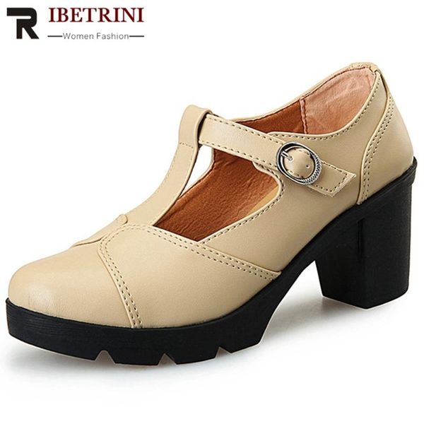 dress shoes ribetrini ladies elegant retro t-strap pumps concise office platform women high block heels woman, Black
dress shoes ribetrini ladies elegant retro t-strap pumps concise office platform women high block heels woman, Black