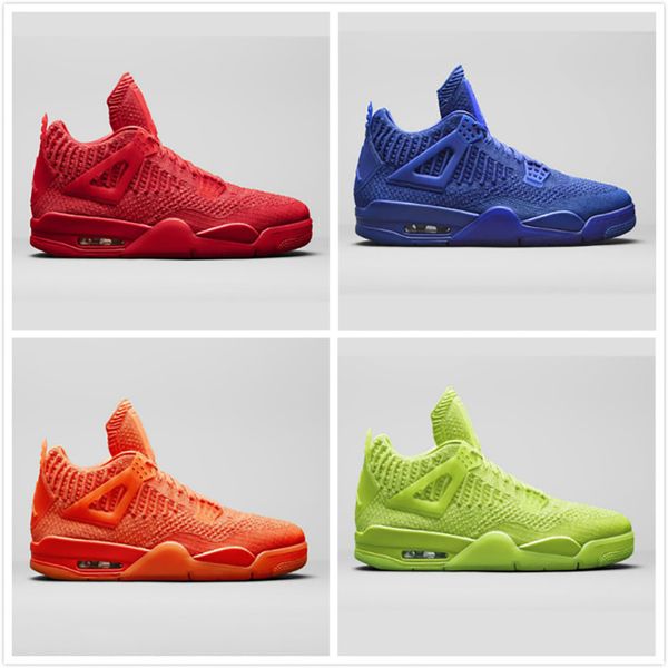 2019 Knitted 4s Fly University Red Hyper Royal Blue Total Orange Mens Basketball Shoes Knitted Designer Sneakers Sport Shoes
2019 Knitted 4s Fly University Red Hyper Royal Blue Total Orange Mens Basketball Shoes Knitted Designer Sneakers Sport Shoes