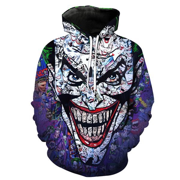 clown hoodie sweatshirt 3d hoodies men women funny pullover spring hooded coat tracksuits teen hip hop streetwear, Black
clown hoodie sweatshirt 3d hoodies men women funny pullover spring hooded coat tracksuits teen hip hop streetwear, Black
