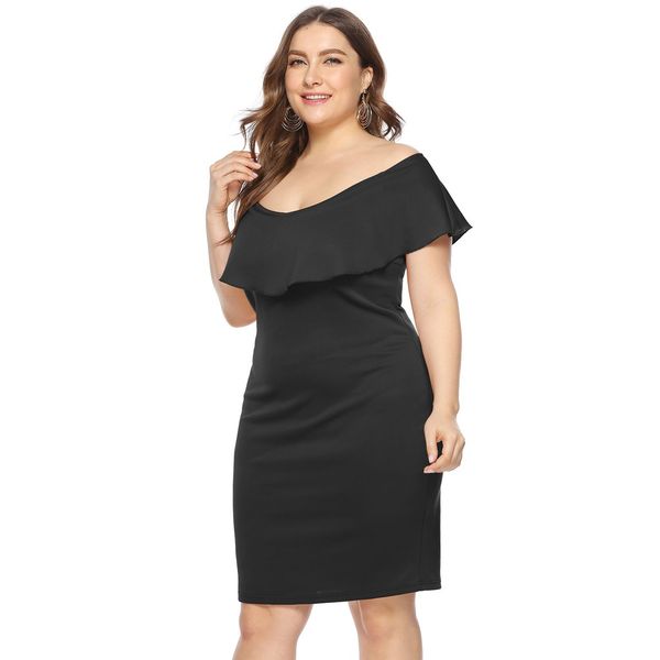 2019 summer dress women plus size cold shoulder dress solid ruffle pleated robe femme ete female vestidos verano, Black;gray
2019 summer dress women plus size cold shoulder dress solid ruffle pleated robe femme ete female vestidos verano, Black;gray