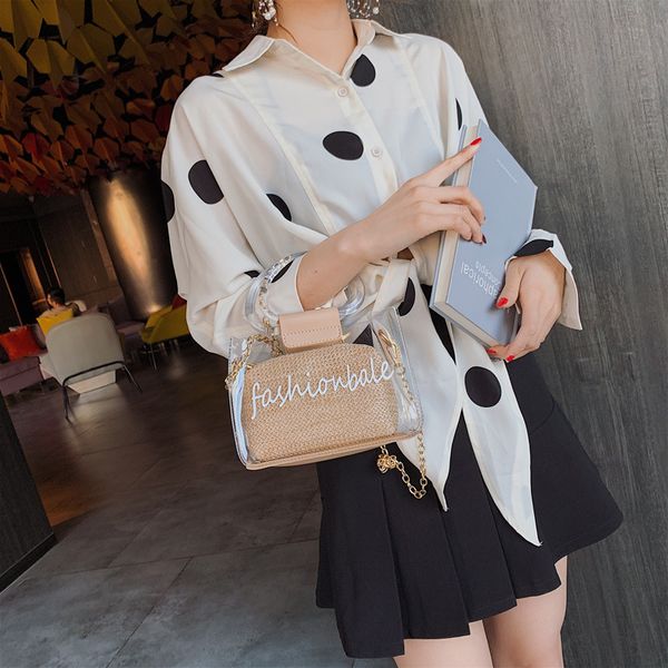 transparent jelly women 2019 woven portable beach bag korean alphabet printed shoulder messenger bag
transparent jelly women 2019 woven portable beach bag korean alphabet printed shoulder messenger bag