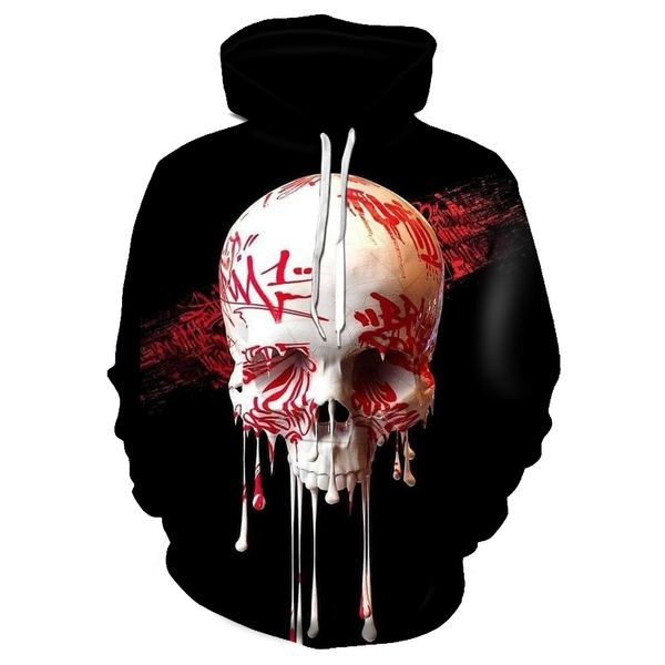 2019 sweatshirt hoodie sweatshirt 3d skull hoodie pocket grey coat men's casual hpullover hip hop casual oversized hoodies, Black
2019 sweatshirt hoodie sweatshirt 3d skull hoodie pocket grey coat men's casual hpullover hip hop casual oversized hoodies, Black