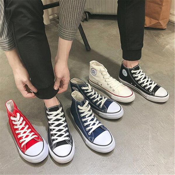 new spring autumn casual flats shoes men walking shoes canvas high sneakers plus size 35-46, Black
new spring autumn casual flats shoes men walking shoes canvas high sneakers plus size 35-46, Black