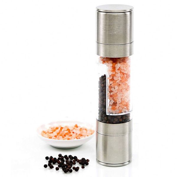 stainless steel salt and pepper grinder set 2 in 1-adjustable ceramic sea salt grinder & pepper grinder
stainless steel salt and pepper grinder set 2 in 1-adjustable ceramic sea salt grinder & pepper grinder