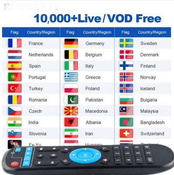 EUNOKETV 3 месяца, 6 месяцев,1 год, пульт дистанционного управления для android tv box leadcool, Q9,
EUNOKETV 3 месяца, 6 месяцев,1 год, пульт дистанционного управления для android tv box leadcool, Q9,