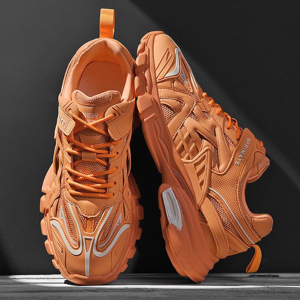 summer mesh men sneakers outdoor breathable running shoes increased couple stitching sport shoes large size jogging orange
summer mesh men sneakers outdoor breathable running shoes increased couple stitching sport shoes large size jogging orange