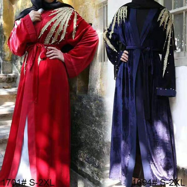 sequin velvet abaya kimono cardigan muslim hijab dress abayas for women robe kaftan dubai caftan marocain qatar islamic clothing, Red
sequin velvet abaya kimono cardigan muslim hijab dress abayas for women robe kaftan dubai caftan marocain qatar islamic clothing, Red