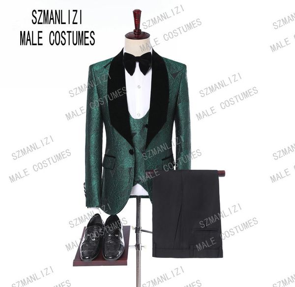 drop shipping 2019 black velvet shawl lapel fashion green leaves groom suits wedding prom slim fit suit for mens tuxedos costume, White;black
drop shipping 2019 black velvet shawl lapel fashion green leaves groom suits wedding prom slim fit suit for mens tuxedos costume, White;black