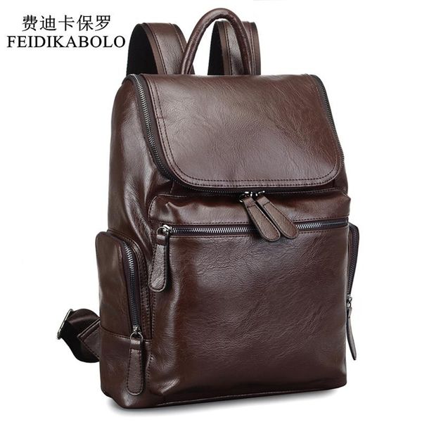 2017 brand designer men leather backpack men's school backpack bag bagpack mochila feminina black brown travel bag shoulder bag
2017 brand designer men leather backpack men's school backpack bag bagpack mochila feminina black brown travel bag shoulder bag