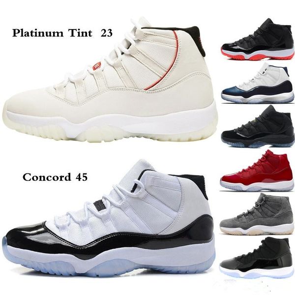 11s platinum tint concord 45 basketball shoes 11 cap gown blackout stingray gym red midnight navy bred prm heiress barons with box
11s platinum tint concord 45 basketball shoes 11 cap gown blackout stingray gym red midnight navy bred prm heiress barons with box