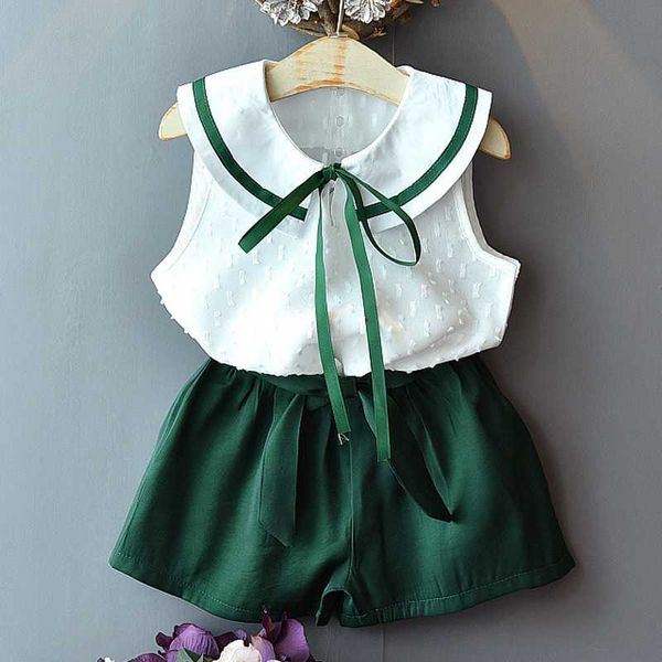 girls sets 2020 summer new children's clothing girls super-yang cute bow doll collar chiffon shirt + loose lace shorts suit, White
girls sets 2020 summer new children's clothing girls super-yang cute bow doll collar chiffon shirt + loose lace shorts suit, White