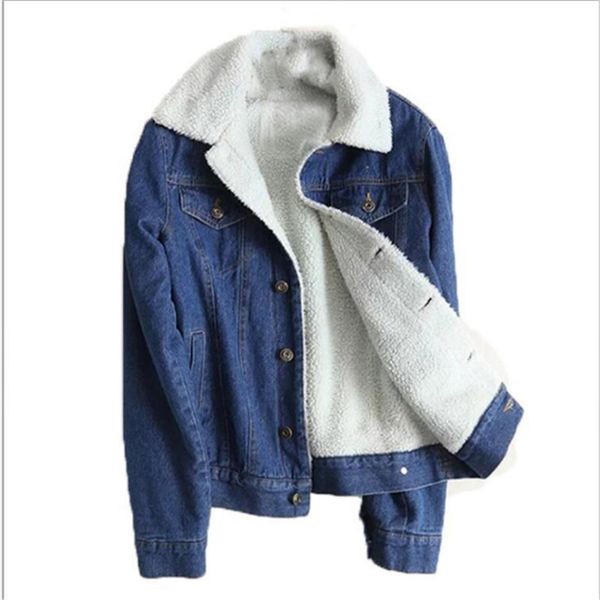 spring and autumn and winter new 2019 ladies lamb hair denim coat 4 pocket long sleeve warm jeans jacket wide denim, Black;brown
spring and autumn and winter new 2019 ladies lamb hair denim coat 4 pocket long sleeve warm jeans jacket wide denim, Black;brown