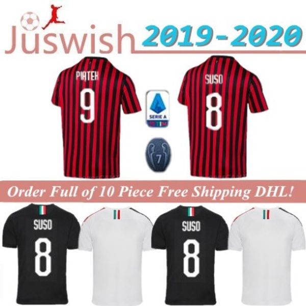 19 20 ac milan soccer jersey 2019 2020 piatek football shirt paqueta bennacer men rebic camisa de futebol romagnoli maillot de foot, Black;yellow
19 20 ac milan soccer jersey 2019 2020 piatek football shirt paqueta bennacer men rebic camisa de futebol romagnoli maillot de foot, Black;yellow