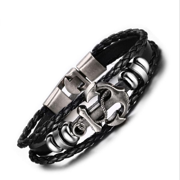 fashion accessory jewelry retro bracelets handmade weave anchor chain men punk style men's braided bracelet, Golden;silver
fashion accessory jewelry retro bracelets handmade weave anchor chain men punk style men's braided bracelet, Golden;silver
