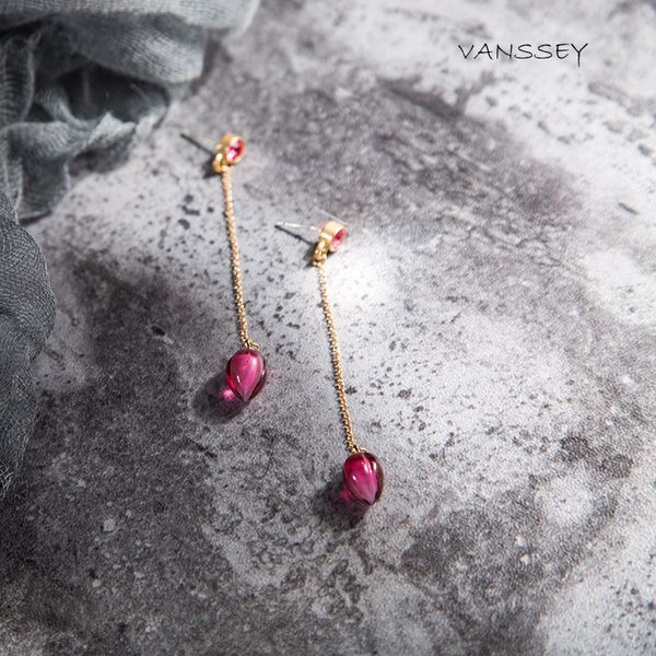 vanssey fashion jewelry flower bud handmade rose glass austiran rhinestone long earrings accessory for women new, Golden
vanssey fashion jewelry flower bud handmade rose glass austiran rhinestone long earrings accessory for women new, Golden
