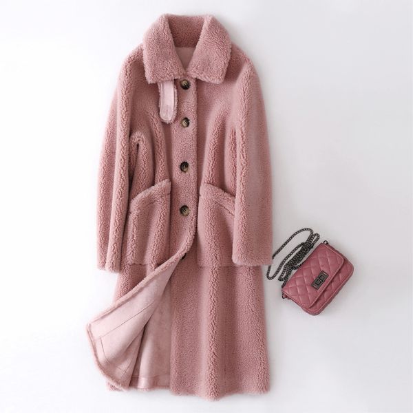 autumn winter women fur coat natural sheep shearing fur overcoat female oversize thick warm wool blends jacket invierno r144, Black
autumn winter women fur coat natural sheep shearing fur overcoat female oversize thick warm wool blends jacket invierno r144, Black