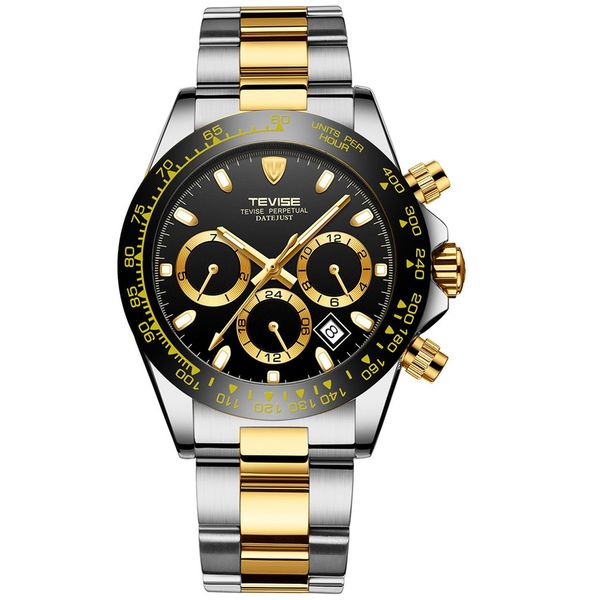 tevise luxury men's business mechanical watch automatic mechanical men's business watch multi-function waterproof fashion, Slivery;brown
tevise luxury men's business mechanical watch automatic mechanical men's business watch multi-function waterproof fashion, Slivery;brown