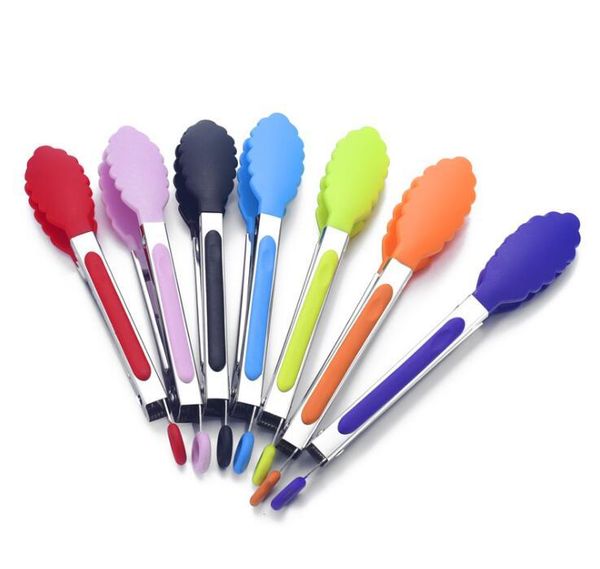8 inch silicone nylon food clip heat-resistant barbecue pliers kitchen tools home decoration accessories bbq tools 222
8 inch silicone nylon food clip heat-resistant barbecue pliers kitchen tools home decoration accessories bbq tools 222