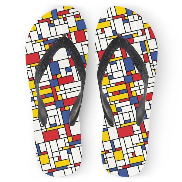 customized new modern colorful mondrian grid 3d printing soft flats women flip flops summer beach sandals casual home slippers, Black
customized new modern colorful mondrian grid 3d printing soft flats women flip flops summer beach sandals casual home slippers, Black