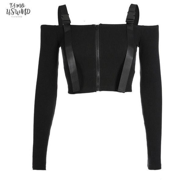 women two colors knitted long sleeve crop pullover zip up ladies plus size s xxl, White 
women two colors knitted long sleeve crop pullover zip up ladies plus size s xxl, White