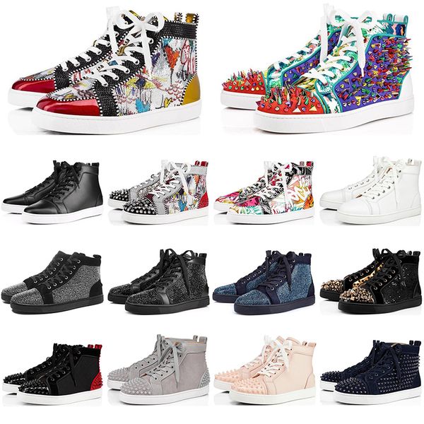 fashion designer red bottoms shoes studded spikes flats rivet sneakers for mens womens party lovers casual sport sneaker size 35-47, Black
fashion designer red bottoms shoes studded spikes flats rivet sneakers for mens womens party lovers casual sport sneaker size 35-47, Black