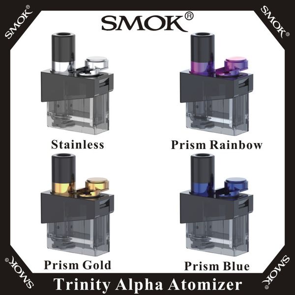 SMOK Trinity Alpha Atomizer 2.8 мл Пустой контейнер с сеткой Nord Mesh 0.6ohm-MTL 0.8ohm Для Trinity Alpha Kit 100% оригинал 
SMOK Trinity Alpha Atomizer 2.8 мл Пустой контейнер с сеткой Nord Mesh 0.6ohm-MTL 0.8ohm Для Trinity Alpha Kit 100% оригинал