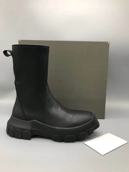 18ss factory outlet tall trees thick crust cream leather high-boots without lining fashion personality men tpu outsole shoes, Black
18ss factory outlet tall trees thick crust cream leather high-boots without lining fashion personality men tpu outsole shoes, Black