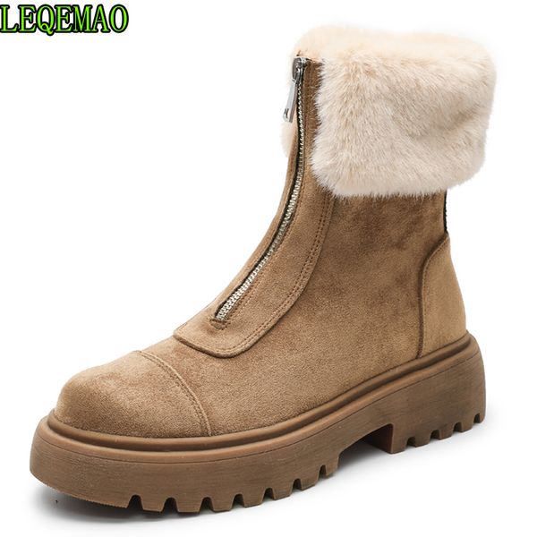 plus fur warm shoes winter women short ankle boots platform 2019 bottine femme casual shoes velvet snow boots for women, Black
plus fur warm shoes winter women short ankle boots platform 2019 bottine femme casual shoes velvet snow boots for women, Black