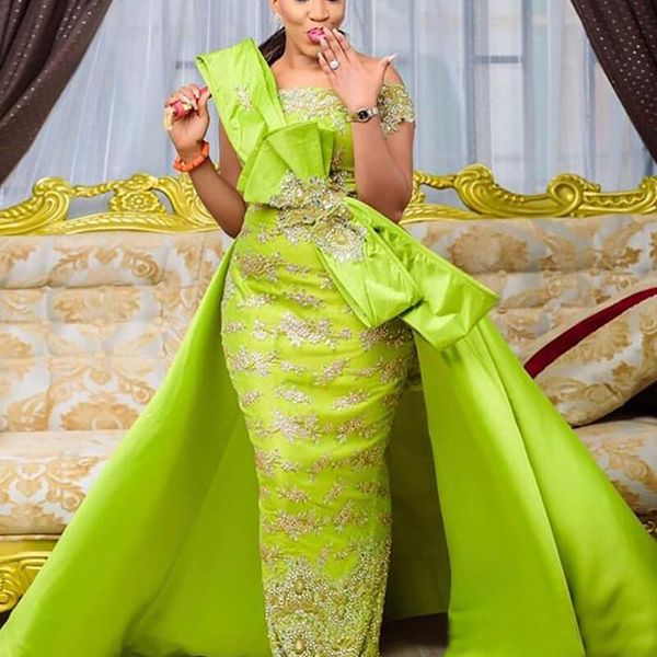 new light green off shoulder lace mermaid prom dresses with satin tail beaded bow custom made evening dresses party gown, Black;red
new light green off shoulder lace mermaid prom dresses with satin tail beaded bow custom made evening dresses party gown, Black;red