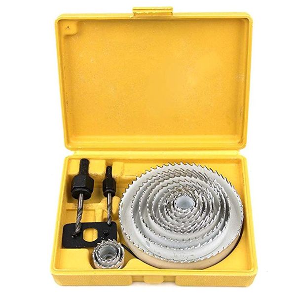 hole saw cutter kit carbon steel downlights drill bit tools for wood plasterboard plastic and non ferrous metals
hole saw cutter kit carbon steel downlights drill bit tools for wood plasterboard plastic and non ferrous metals