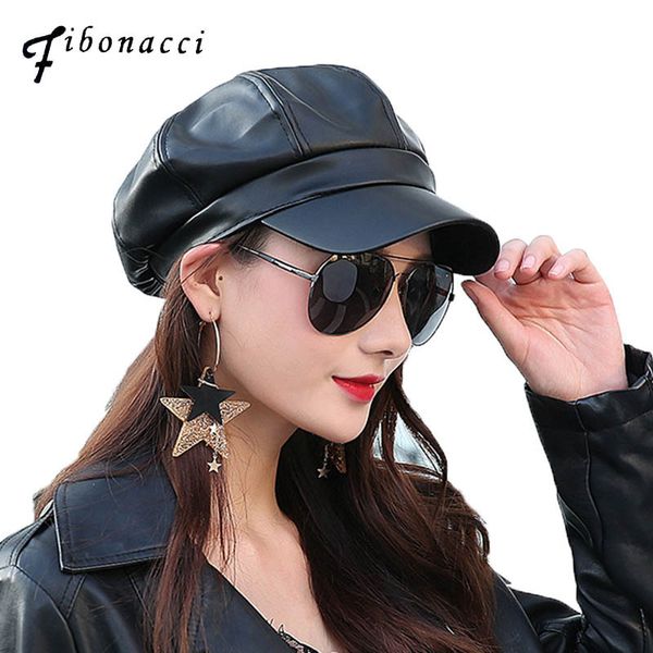 fibonacci 2020 retro pu beret black faux leather newsboy octagonal hat cap the french artist women beret, Blue;gray
fibonacci 2020 retro pu beret black faux leather newsboy octagonal hat cap the french artist women beret, Blue;gray