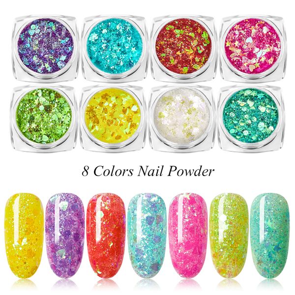 holographic glitter nail art pigment powder shining laser dipping spangles chrome nail polish dust paillette art, Silver;gold
holographic glitter nail art pigment powder shining laser dipping spangles chrome nail polish dust paillette art, Silver;gold
