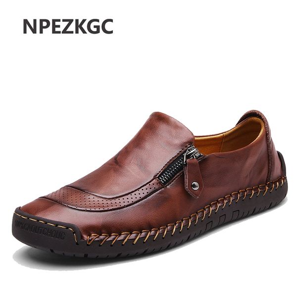 2019 men shoes leather casual loafers breathable flats soft light shoes fashion men's driving footwear big size 48, Black
2019 men shoes leather casual loafers breathable flats soft light shoes fashion men's driving footwear big size 48, Black