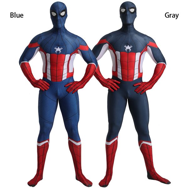 new design spider man costume cosplay zentai suit costume, Black