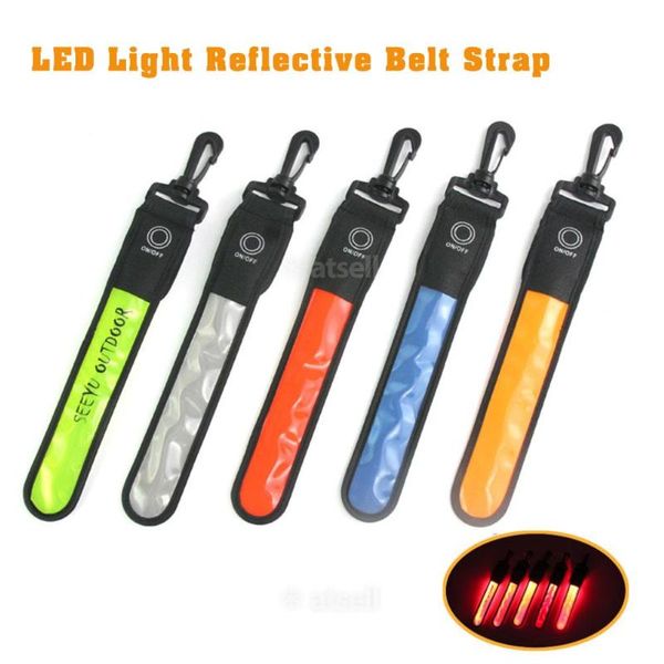 led light reflective belt strap sports safety reflective strap pendant outdoor supplies, Black;gray
led light reflective belt strap sports safety reflective strap pendant outdoor supplies, Black;gray