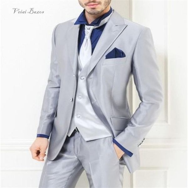 custom made men's suits silver suits for men tuxedos work wear elegant men business prom blazer (coat+pants+vest, White;black
custom made men's suits silver suits for men tuxedos work wear elegant men business prom blazer (coat+pants+vest, White;black