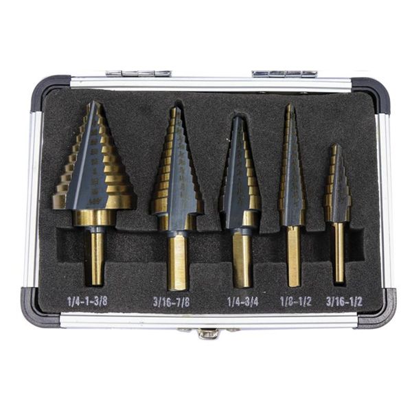 cobalt step drill bit with center punch hss hole cutter for drill wood metal step cone bit set
cobalt step drill bit with center punch hss hole cutter for drill wood metal step cone bit set
