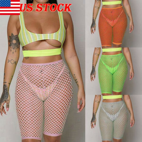 women mesh swimsuit cover up pants see through sheer perspective swimwear elastic drawstring half pants capris, Blue;gray
women mesh swimsuit cover up pants see through sheer perspective swimwear elastic drawstring half pants capris, Blue;gray