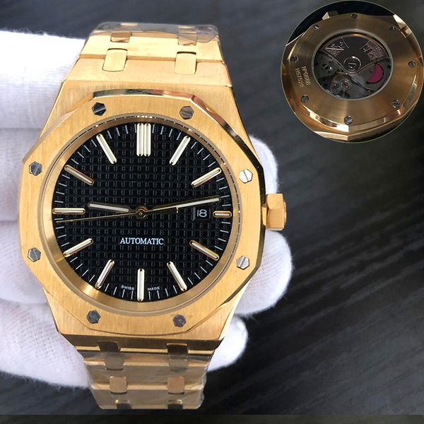 watch 42mm full stainless steel strap automatic gold watch luminous wristwatch sapphire orologio di lusso 5atm waterproof, Slivery;brown
watch 42mm full stainless steel strap automatic gold watch luminous wristwatch sapphire orologio di lusso 5atm waterproof, Slivery;brown