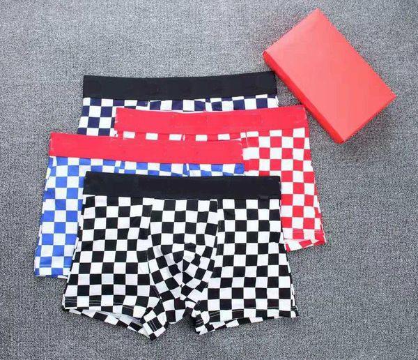 fashion designer mens underpants brand boxers with letters lattices print appliques cool mens breathable underwear, Black;white
fashion designer mens underpants brand boxers with letters lattices print appliques cool mens breathable underwear, Black;white