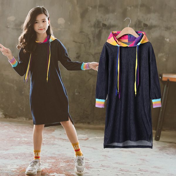 blue denim long t shirts dresses for baby big girls hooded long sleeve autumn dress kids clothing casual 2019 children dresses, Red;yellow
blue denim long t shirts dresses for baby big girls hooded long sleeve autumn dress kids clothing casual 2019 children dresses, Red;yellow