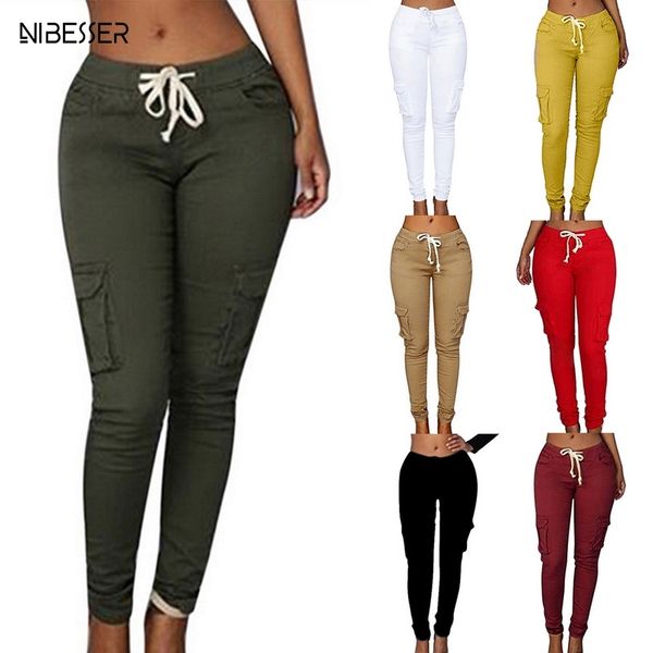 nibesser 2019 ladies cargo pants up women casual pencil pants female waist pant multi-pocket joggers sweatpants, Black;white
nibesser 2019 ladies cargo pants up women casual pencil pants female waist pant multi-pocket joggers sweatpants, Black;white