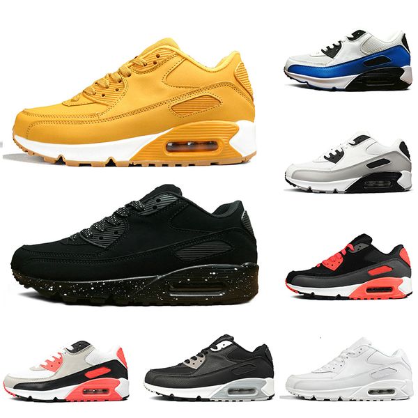 2019 triple black 90s men women running shoes classic yellow red wheat 90ss sports trainer cushion surface breathable sneakers 36-45
2019 triple black 90s men women running shoes classic yellow red wheat 90ss sports trainer cushion surface breathable sneakers 36-45