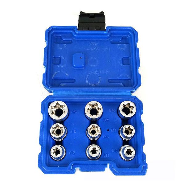 9pcs 1/2 plum hex socket set torx star e socket sleeve nuts driver bits e10-e24 household machine car repair wrench sleeve set
9pcs 1/2 plum hex socket set torx star e socket sleeve nuts driver bits e10-e24 household machine car repair wrench sleeve set