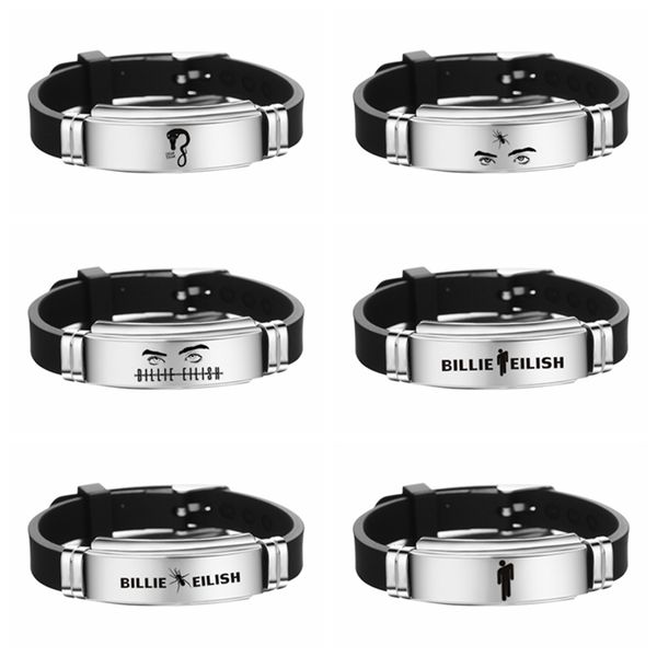 billie eilish bangle bracelet girl silicone stainless steel bracelets women men bangles fans gift, Golden;silver
billie eilish bangle bracelet girl silicone stainless steel bracelets women men bangles fans gift, Golden;silver
