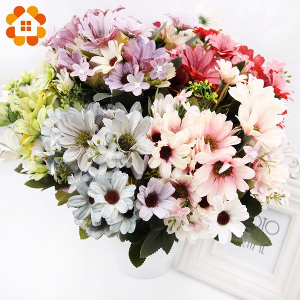 1 bouquet hybrid daisy artificial flowers for home decoration fake flower wedding table home garden decor supplies
1 bouquet hybrid daisy artificial flowers for home decoration fake flower wedding table home garden decor supplies