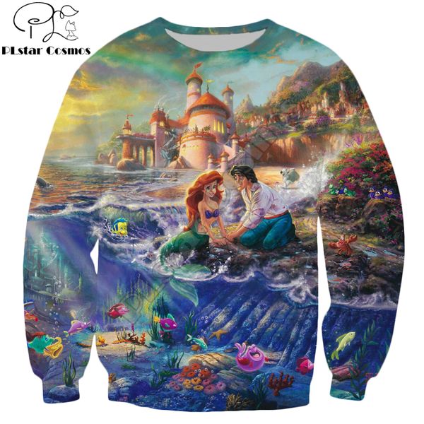 plstar cosmos brand clothing the little mermaid and tramp hd painting 3d printed streetwear casual sweatshirt/pullover, Black
plstar cosmos brand clothing the little mermaid and tramp hd painting 3d printed streetwear casual sweatshirt/pullover, Black