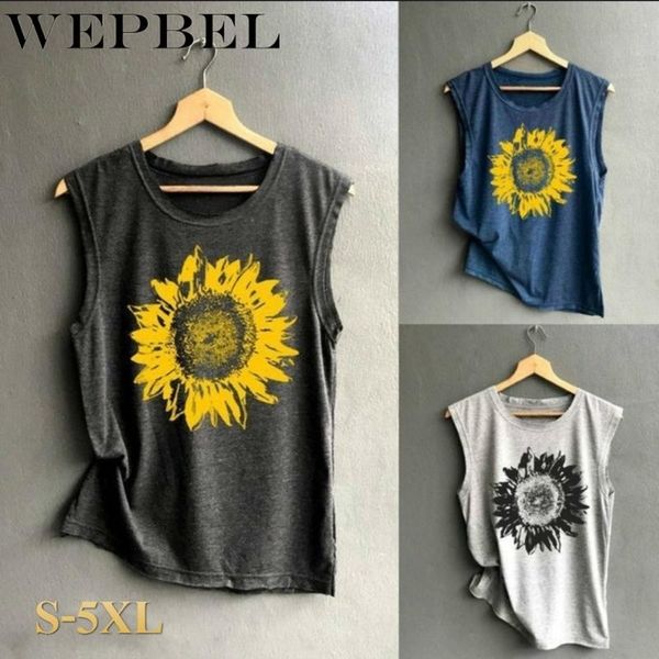 wepbel women sleeveless sunflower print t shirt casual loose tank summer fashion blouse shirt, White
wepbel women sleeveless sunflower print t shirt casual loose tank summer fashion blouse shirt, White